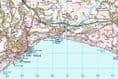 The Jurassic Coast - Wall Map - 1:50,000 - 2025