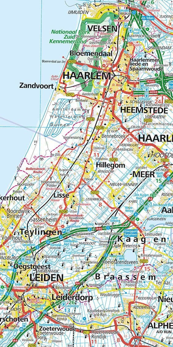 The Netherlands - Road Map 1 200 000 - Hallwag