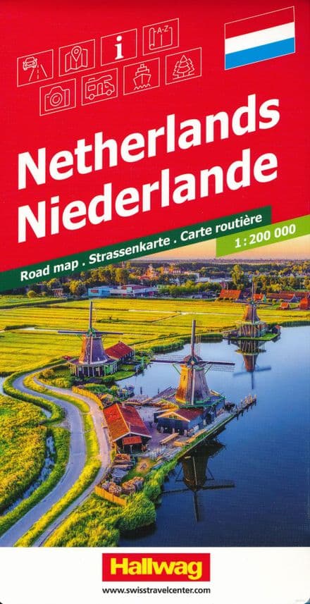 The Netherlands - Road Map 1:200,000 - Hallwag
