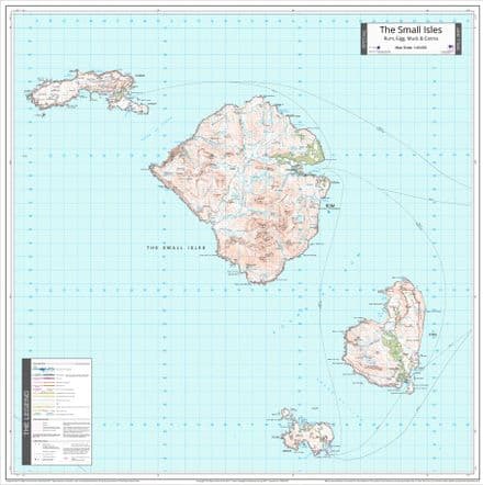 The Small Isles - Wall Map - 1:50,000 - The Map Centre Press