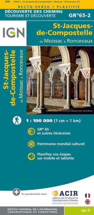 The Way of St Jacques de Compostela: Moissac - Roncevaux GR65-2