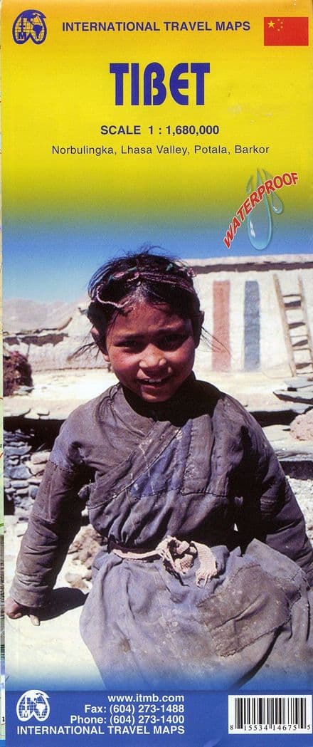 Tibet Travel Map - Folded - Waterproof - ITM