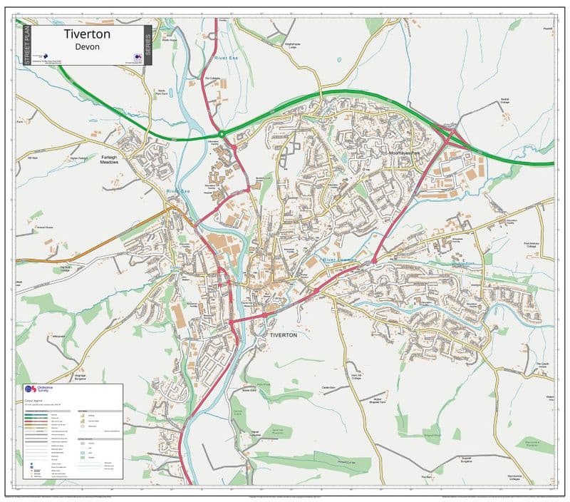 Tiverton Street Map