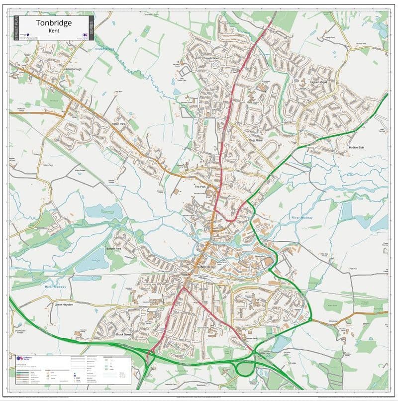 Tonbridge Street Map