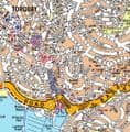 Torquay City Centre A-Z Street Wall Map