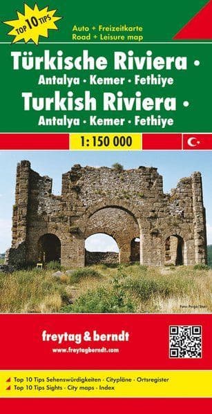 Turkish Riviera - Western- Tourist Map - F&B 482