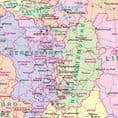 UK Counties, Districts & Unitary Authorities Planning Wall Map Standard Size (BIC, BICP) (83 x 120cm