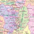 UK Counties, Districts & Unitary Authorities Wall Map - Supersize (GBIC, GBIC-AL) (120 x 174cm)