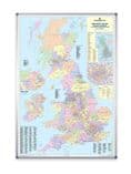 UK Counties, Districts & Unitary Authorities Wall Map - Supersize (GBIC, GBIC-AL) (120 x 174cm)