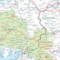 UK Postcode Area Map Standard Size (BIPAP, BIPA) - 83 x 120cm
