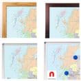 UK Postcode Area Map Standard Size (BIPAP, BIPA) - 83 x 120cm