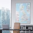 UK Postcode Area Map Standard Size (BIPAP, BIPA) - 83 x 120cm