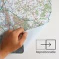 UK Postcode Area Map Standard Size (BIPAP, BIPA) - 83 x 120cm