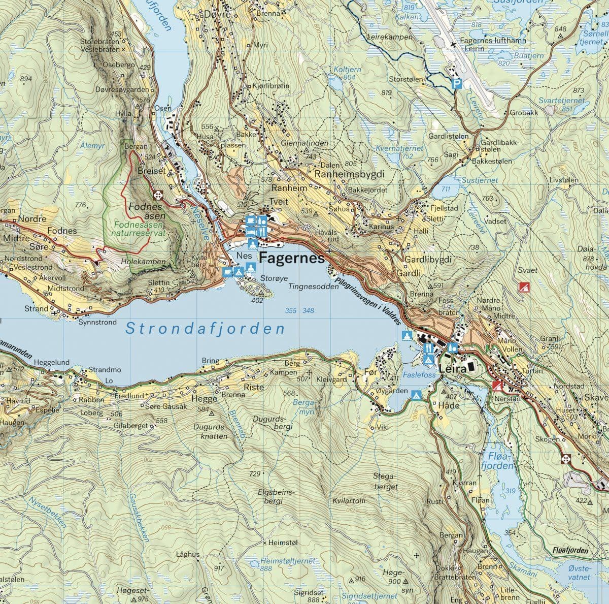 Valdres - Hiking Map - Calazo BD 420
