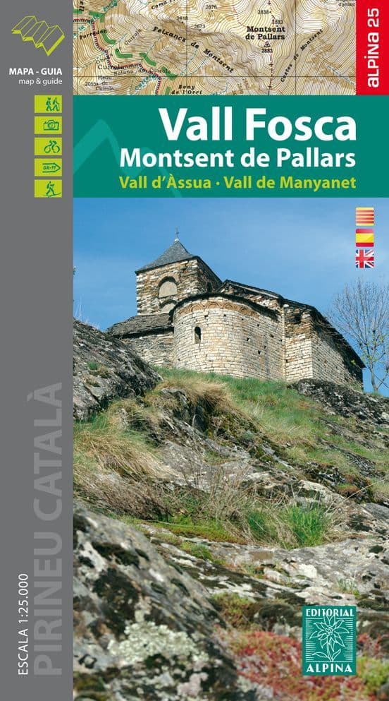 Vall Fosca - Monstsent de Pallars - Vall d'Assua 1:25 000 Alpina Editorial 315