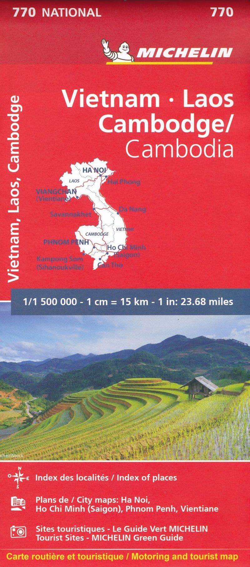 Vietnam Laos & Cambodia - Michelin National Map 770
