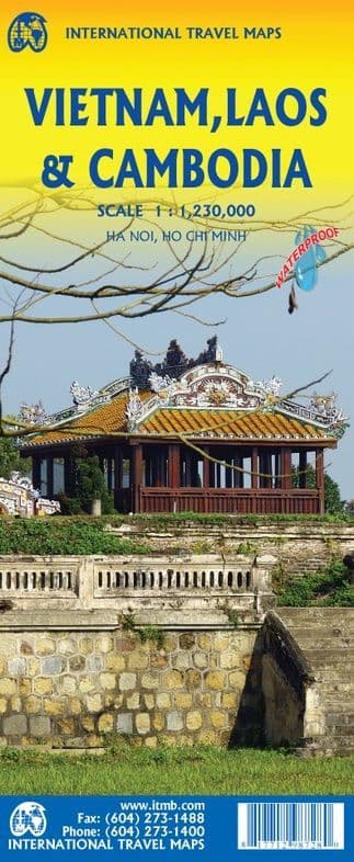 Vietnam, Laos & Cambodia Travel Map - ITM