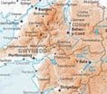Wales Topographical with Rivers - Wall Map - 2024 - 70 x 70cm