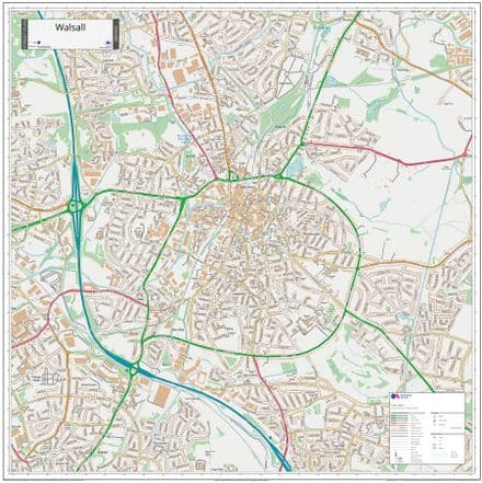 Walsall Street Map