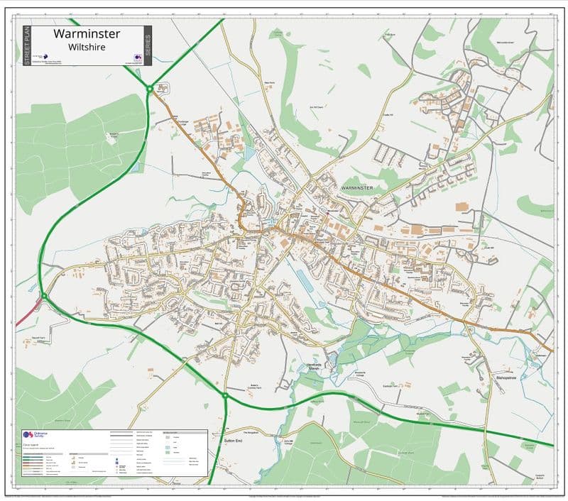 Warminster Street Map