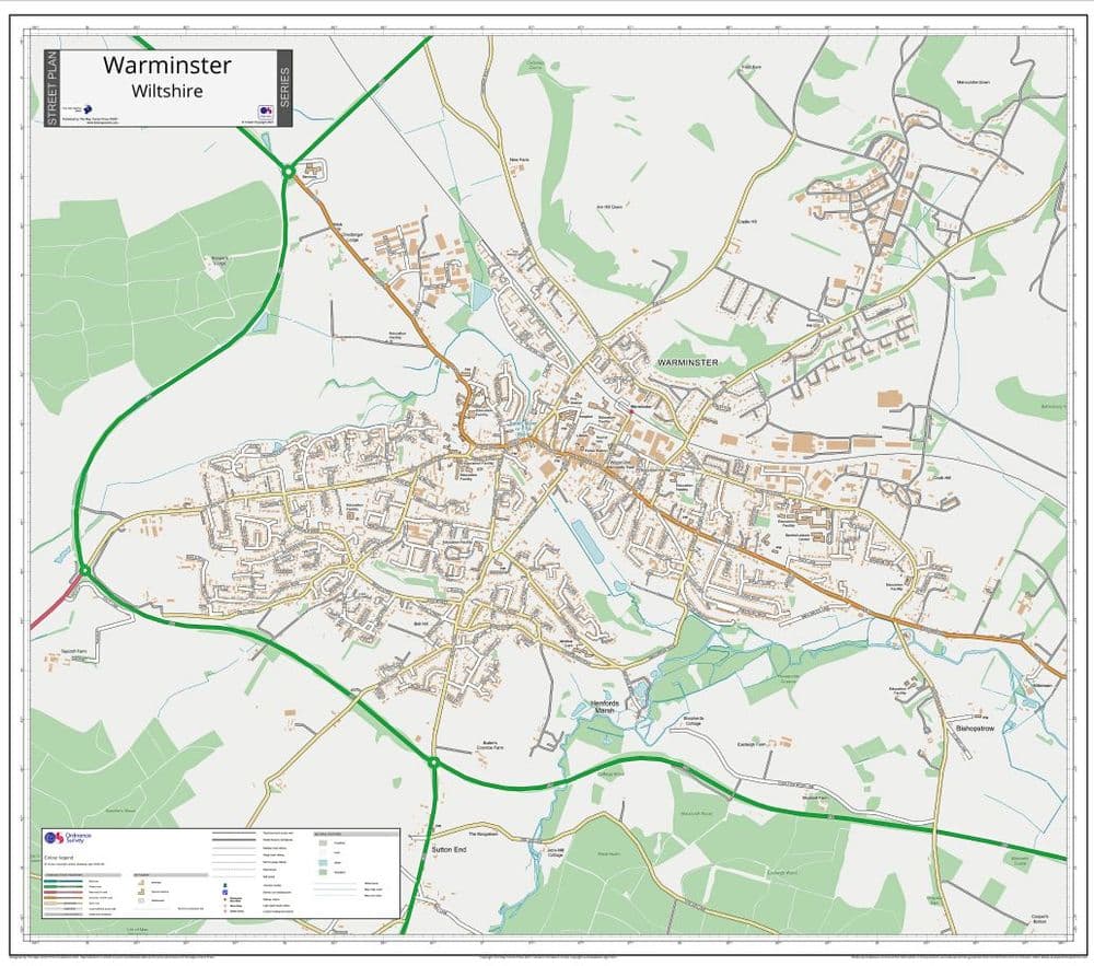 Warmingham Map Warminster Street Map