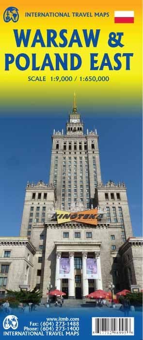 Warsaw & Eastern Poland Travel Map