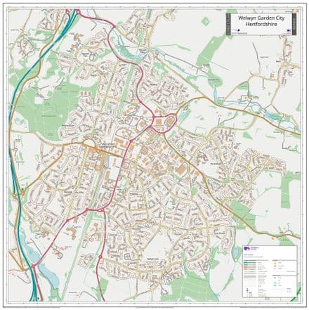 Welwyn Garden City Street Map