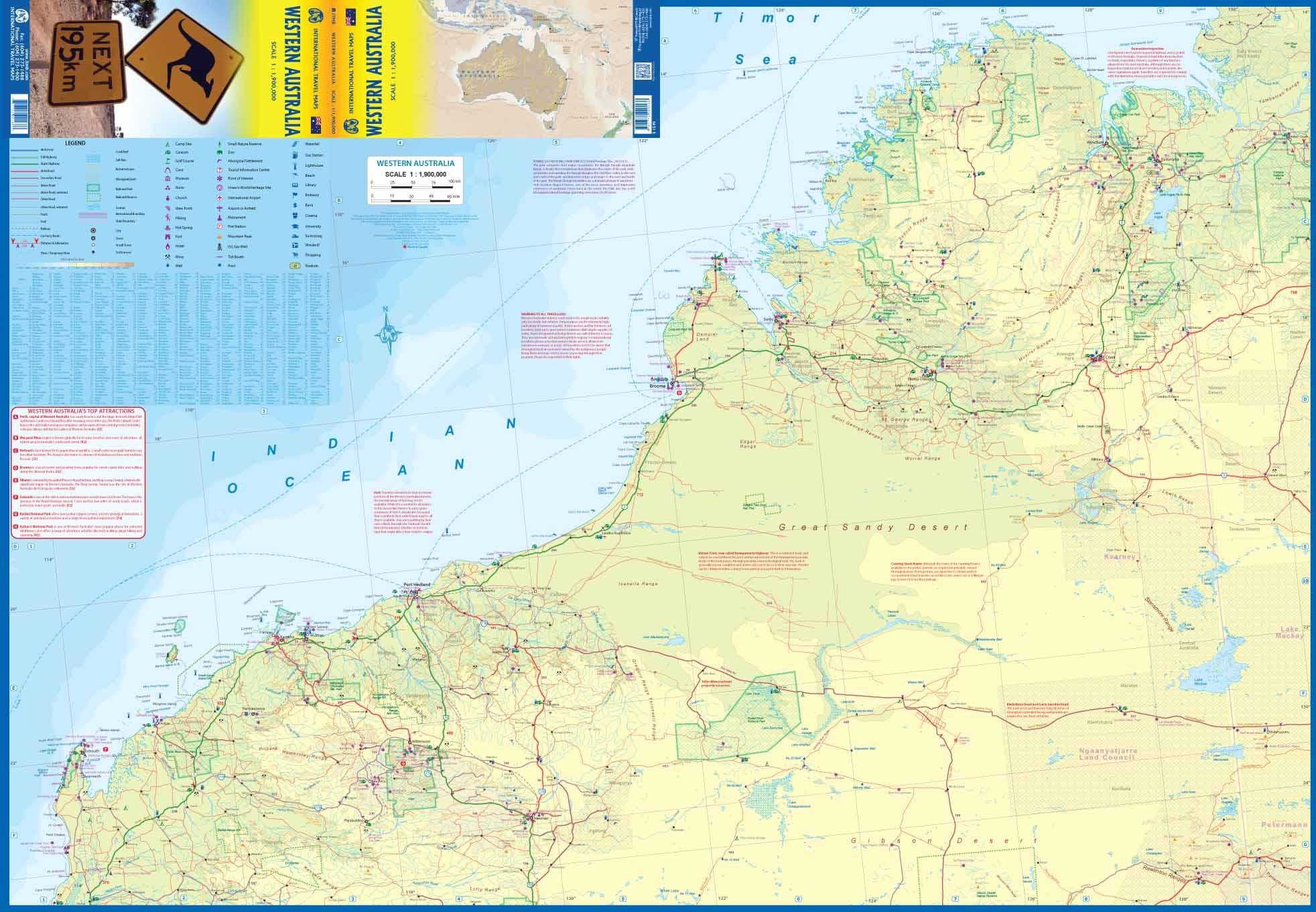 Western Australia Travel Map