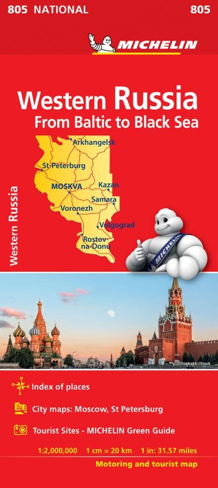Western Russia - From Baltic to Black Sea - Michelin 805