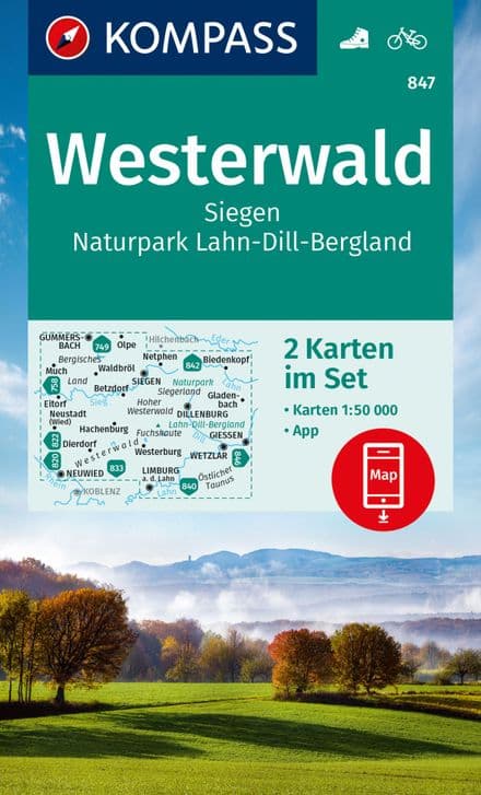 Westerwald / Siegen / Naturpark Lahn-Dill-Bergland - Kompass 847