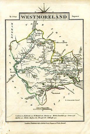 Westmoreland John Cary - Mini - 1806 - Original Map