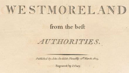 Westmoreland (large) by John Cary 1805 - Original Map (1)