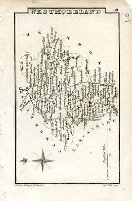 Westmoreland - S Leigh 1825 - Original Map