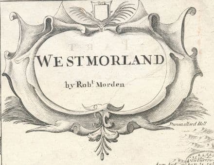 Westmorland by Robert Morden circa 1695 - Original Map