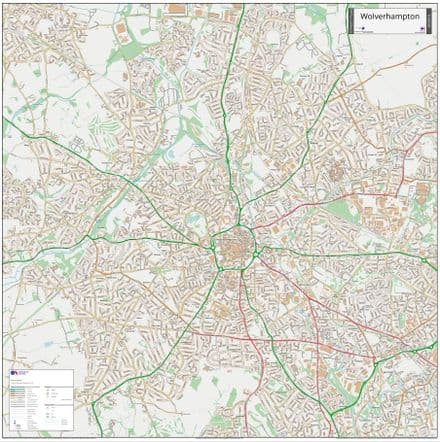 Wolverhampton Street Map