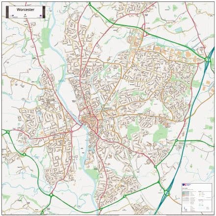 Worcester Street Map