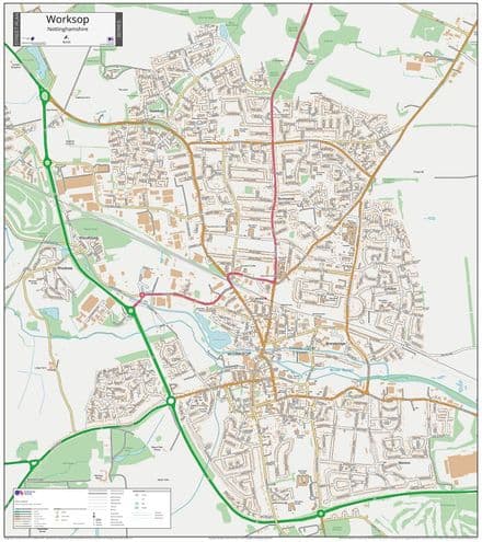 Worksop Street Map