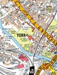 York City Centre A-Z Street Wall Map