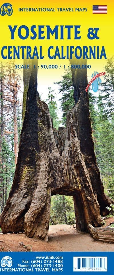 Yosemite & Central California - Travel Map - ITM