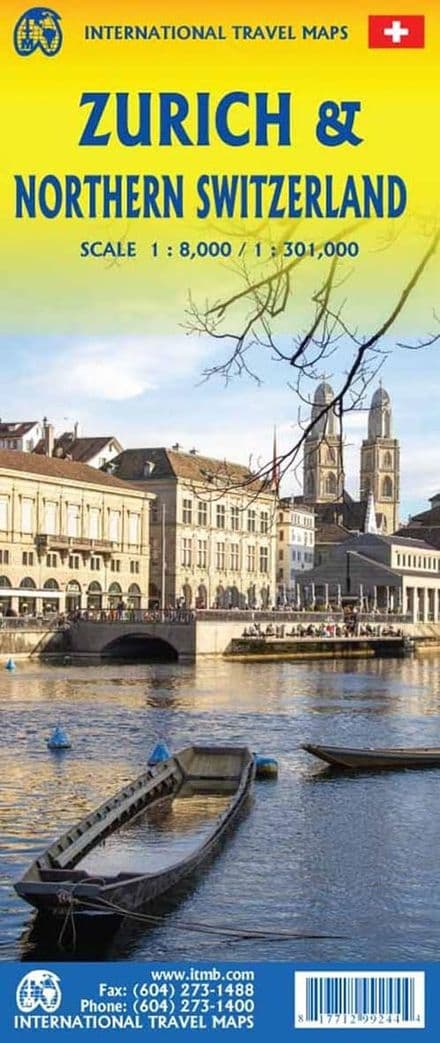 Zurich & North Switzerland Travel Map