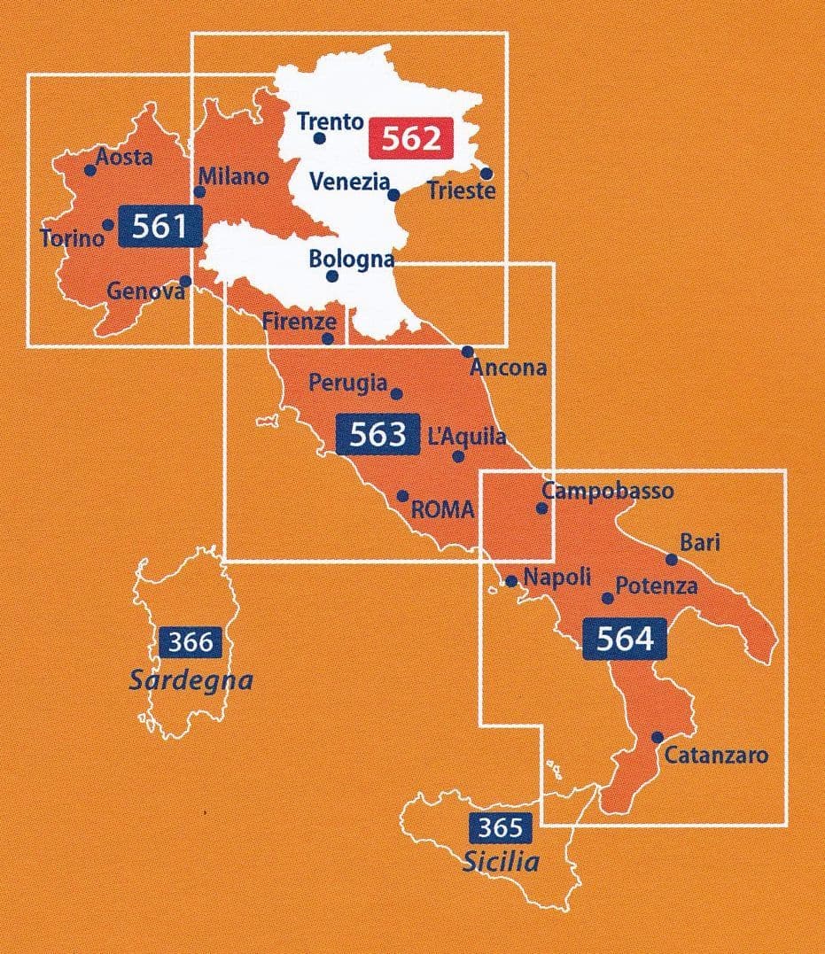 Michelin regional Maps of Italy 1:400,000