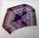 AMETHYST - THIN POLISHED SLICE SHOWING COLOUR ZONING