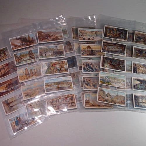 cigarette cards worth money ANTIQUE SET OF MINING CIGARETTE CARDS FULL SET OF 50