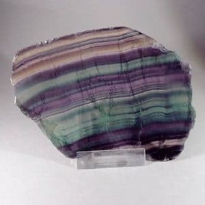 BANDED FLUORITE (POLISHED SLICE) - China