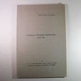 CATALOGUE OF SCOTTISH EARTHQUAKES 1916-1949 (SECOND HAND COPY IN VERY GOOD CONDITION)