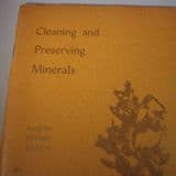 CLEANING AND PRESERVING MINERALS (second hand copy) (scarce)