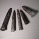 COLLECTION OF FIVE JURASSIC BELEMNITES    - 190 million years old -  Dorset (collected in the 1960s)