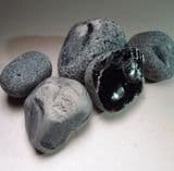 COLLECTION OF OBSIDIAN PEBBLES - Lipari, Aeolian Islands, Italy