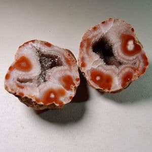DULCOTE AGATE (both halves cut and polished) - Dulcote Quarry, Somerset