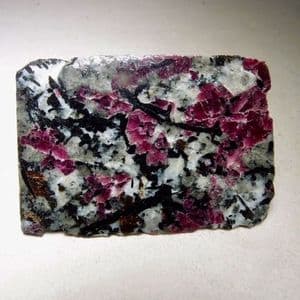 EUDIALYTE CRYSTALS IN SYENITE - Russia